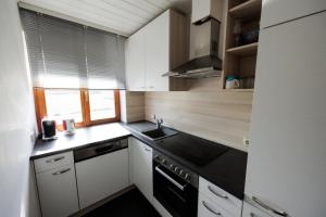 A kitchen or kitchenette at Biergasthof Riedberg