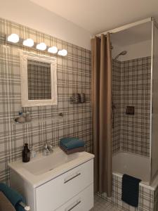 Koupelna v ubytování Appartement Plögemaker