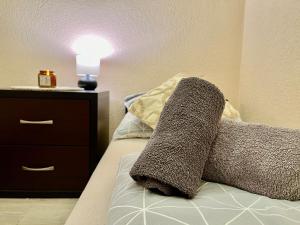Postel nebo postele na pokoji v ubytování Apartament Karkonoska 19 Karpacz by Przycup w Karkonoszach Apartamenty Karpacz Centrum Karkonosze