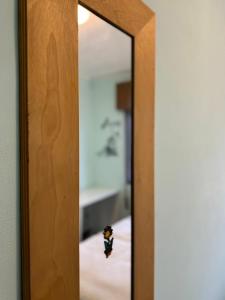 Postel nebo postele na pokoji v ubytování B&B il riccio