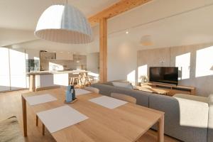 Η κουζίνα ή μικρή κουζίνα στο Waldrand Apartments