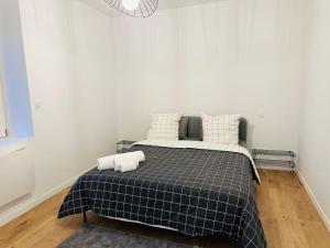 Katil atau katil-katil dalam bilik di Appartement V - Haut Standing Proche Luxembourg et Cattenom