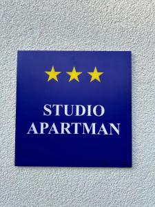 Certifikát, hodnocení, plakát nebo jiný dokument vystavený v ubytování Studio Apartman Apollonia