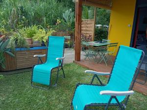 Jardin de l'établissement NEW Joli Studio avec Vue mer imprenable - wifi