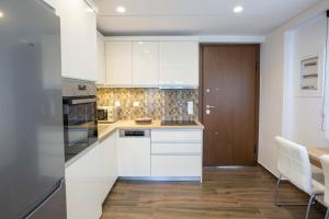 Dapur atau dapur kecil di Mylos ridge villas - Andromeda