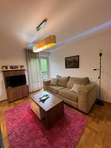 a living room with a couch and a table at Unikat Zlatibor 2 in Palisad
