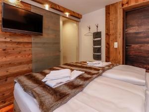 Postel nebo postele na pokoji v ubytování Golden Hirsch