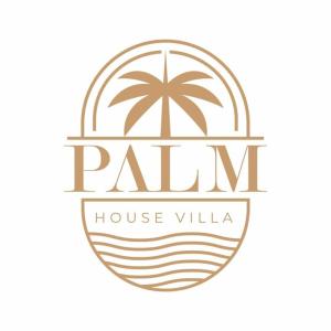 logotipo de una casa villa con una palmera en PALM HOUSE - LUXURY VILLA - SAMANÁ - Ocean Front en Sánchez