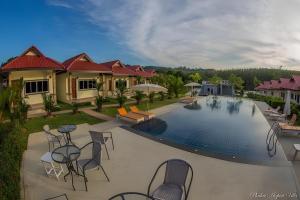 a view of a pool at a villa at Phuket Airport Villa in Phuket Town