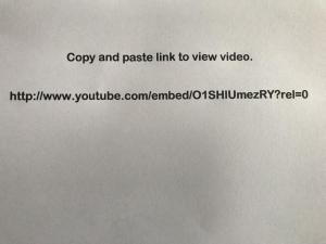 a screenshot of a webpage with the words copy and paste link to view video at Whisper Cottage in Onetangi