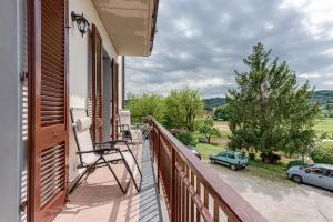 Balkón nebo terasa v ubytování Casa vacanza tra le colline pisane