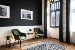 Area soggiorno di Bohem Prague Hotel