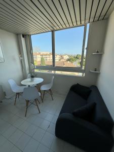 Posezení v ubytování Studio Antibes Port Vauban.