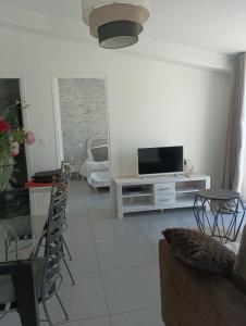 Μια τηλεόραση ή/και κέντρο ψυχαγωγίας στο VILLAS-Piscine les MIMOSAS