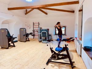 Fitness centrum a/nebo fitness zařízení v ubytování Schloss Mühldorf