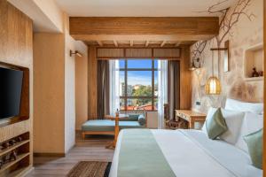 Voodi või voodid majutusasutuse Varnabas Museum Hotel toas