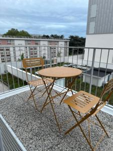 Balkón nebo terasa v ubytování Apartement95