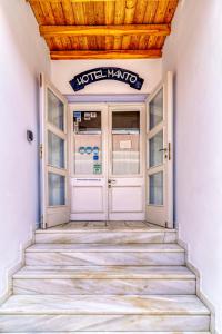 The facade or entrance of Manto Hotel