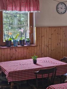 Reštaurácia alebo iné gastronomické zariadenie v ubytovaní Črnuški dom na Mali planini