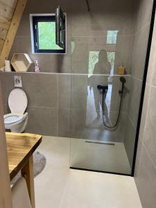 Koupelna v ubytování Forest spirit