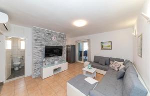 Et tv og/eller underholdning på Stunning Home In Slatine With Kitchen