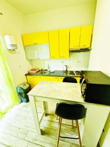 Η κουζίνα ή μικρή κουζίνα στο Croparadise Hostel