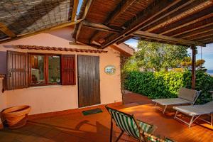 Balkón alebo terasa v ubytovaní Il Cottage di Villa Sveva, splendida vista mare
