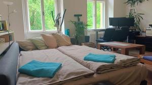 Televízia a/alebo spoločenská miestnosť v ubytovaní Park View - a digital Nomad's dream