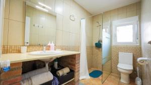 Koupelna v ubytování Casa Uly