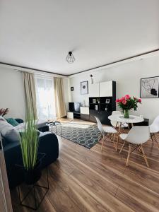 Posezení v ubytování City Apartment Częstochowa Centrum 2-bedroom