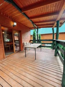 Balkón nebo terasa v ubytování Ośrodek Wypoczynkowy LINY