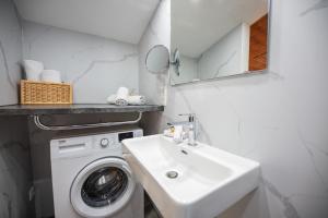 Ένα μπάνιο στο Appartement Gimpl