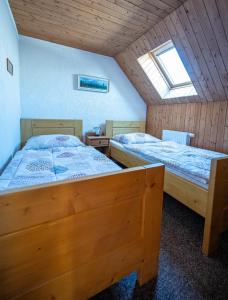 Postel nebo postele na pokoji v ubytování Chata Vanda
