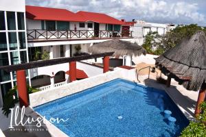 a view of the pool at the villa at Illusion Boutique "Near Beach" in Playa del Carmen