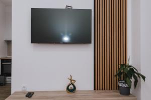 特雷比涅Apartman KOSTA 2的挂在墙上的平板电视 更多2张照片