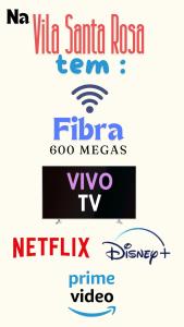 een aantal verschillende soorten logo's op een scherm bij Vila Santa Rosa in Ilhabela