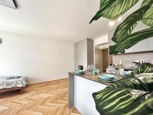 Η κουζίνα ή μικρή κουζίνα στο NewAPT next to Wenceslas Square