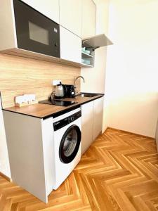 Η κουζίνα ή μικρή κουζίνα στο NewAPT next to Wenceslas Square