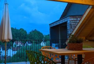 Ein Balkon oder eine Terrasse in der Unterkunft Kubus 28A