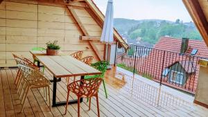 Ein Balkon oder eine Terrasse in der Unterkunft Kubus 28A