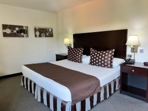 מיטה או מיטות בחדר ב-Hotel GH Guaparo Suites
