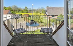 Balcony o terrace sa Amazing Home In Haderslev With Kitchen
