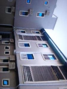 an overhead view of a building with lots of windows at Exclusive mansion hotel and suites Lagos in Ilado
