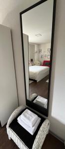 Postel nebo postele na pokoji v ubytování Apartments Centrum