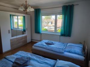 Postel nebo postele na pokoji v ubytování Wohnung in St Poelten
