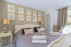 Posteľ alebo postele v izbe v ubytovaní Pool Villa Rancho Domingo family friendly - Happy Rentals