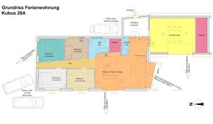 Grundriss der Unterkunft Kubus 28A