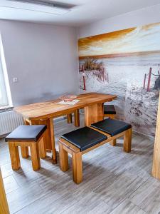 Posezení v ubytování Ferienwohnung - Seebad UeckermündeOT Bellin