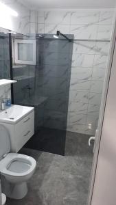 Koupelna v ubytování Apartament Rasarit de Soare Sulina + 14 fotografií