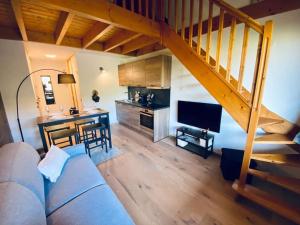 Kuchyň nebo kuchyňský kout v ubytování Appartement Laline